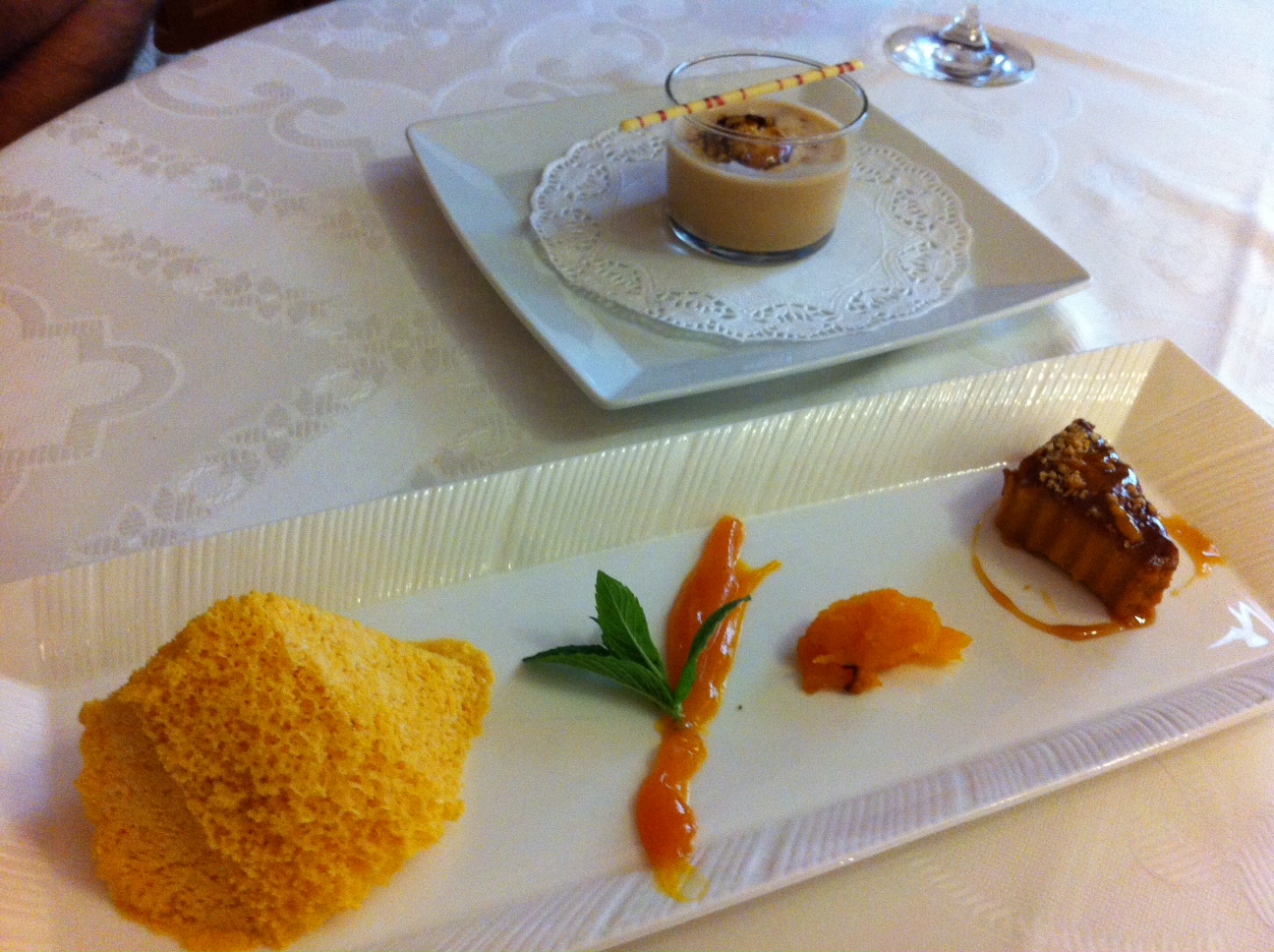 Restaurante Casa el tio David Calabaza en distintas texturas